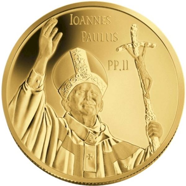 2005 $75 Pope John Paul II - Gold and Silver Coin.