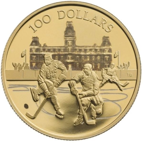 2006 $100 World's Longest Hockey Series, 75th Game - 14-kt. Gold Coin.