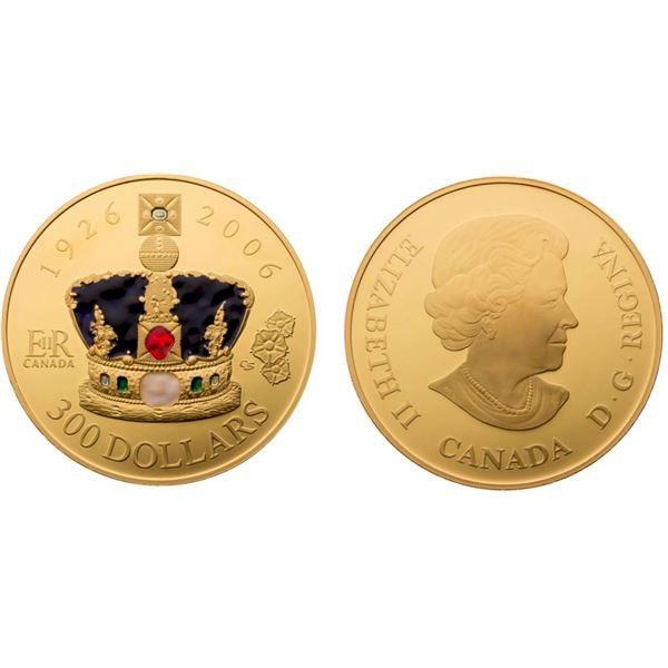2006 $300 80th Birthday of the Queen - 14-kt Gold Coin.