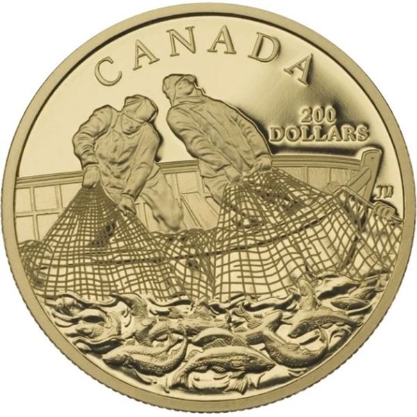 2007 $200 Fishing Trade - 22-kt. Gold Coin.