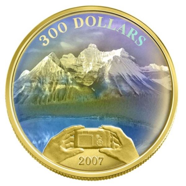 2007 $300 Panoramic Photography - 14-kt. Gold Coin.
