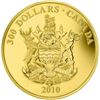 2010 $300 Provincial Coat of Arms: British Columbia - 14-kt. Gold Coin.