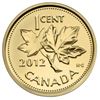 Image 1 : 2012 1c Farewell to the Penny - Pure Gold Coin.  0.041 Troy Ounces.  Tax Exempt.