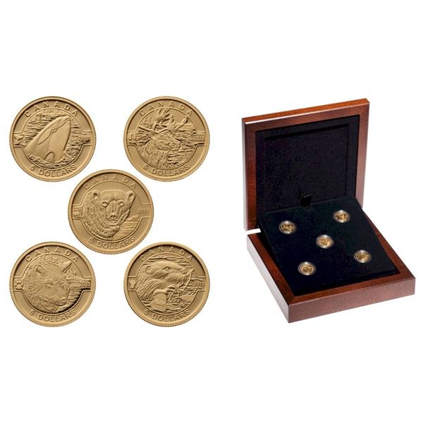 2013 $5 O Canada Wildlife - Pure Gold Set.