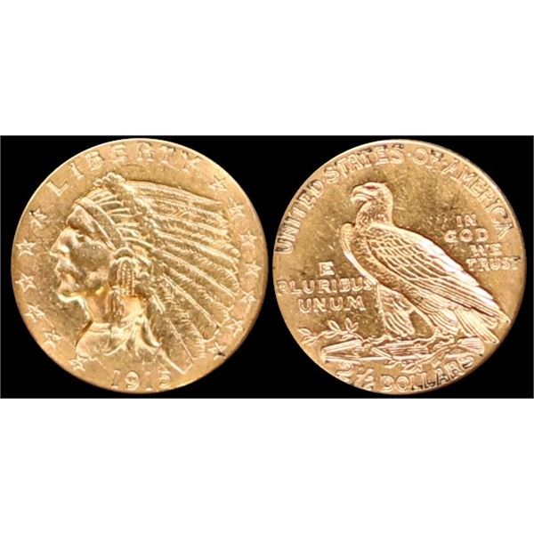 USA;  1915 $2.50 Gold AU