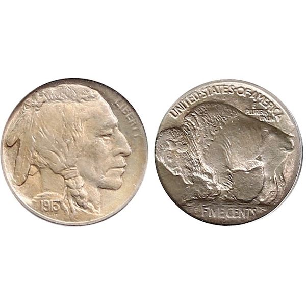 USA;  1913-S 5¢ Type 1 Series:19  PCGS Gem Mint State-65 CAC