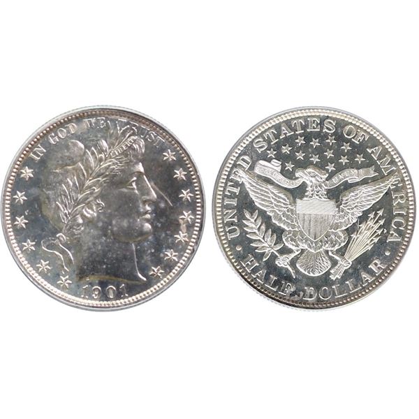 USA;  1901 50¢ PCGS Choice PROOF-63 CAC