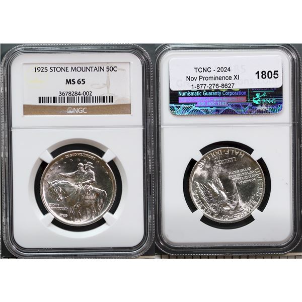 USA;  1925 50¢ Stone Mountain NGC Gem Mint State-65