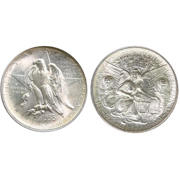 USA;  1935 50¢ Texas PCGS Superb Gem Mint State-67 CAC