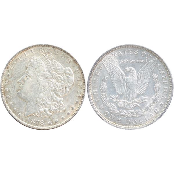 USA;  1878 $1 3rd Reverse of 1879 Morgan VF or better