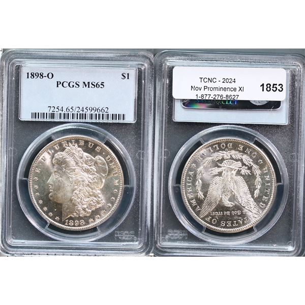 USA;  1898-O $1 PCGS Gem Mint State-65