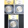 Image 1 : USA;  1884-O $1 VAM-37A1 MPD, 1884-O & 1884 all ANACS Choice Mint State-64 graded.  Lot of 3 Bright 