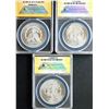 Image 2 : USA;  1884-O $1 VAM-37A1 MPD, 1884-O & 1884 all ANACS Choice Mint State-64 graded.  Lot of 3 Bright 