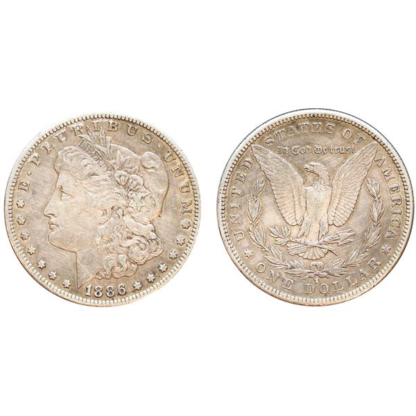 USA;  1886-S $1 VF-EF or better.