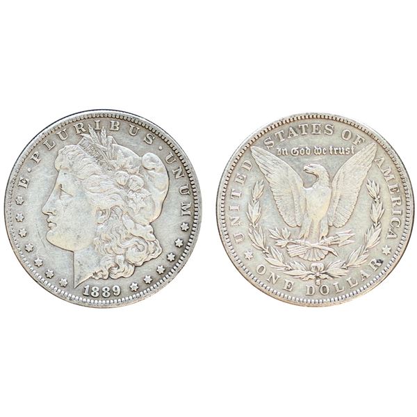 USA;  1889-S $1 VF-EF or better.