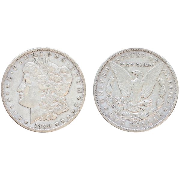 USA;  1890-CC $1 VF or better.