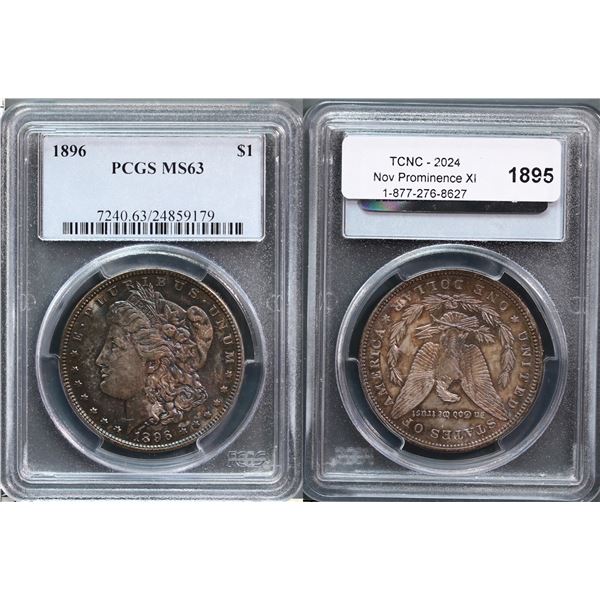 USA;  1896 $1 PCGS Choice Mint State-63 Nicely Toned