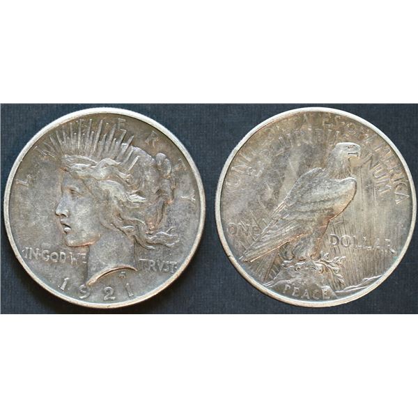 USA;  Peace Dollar 1921 $1 EF or better