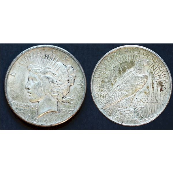 USA;  Peace Dollar 1921 $1 EF or better