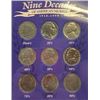 Image 3 : USA; 1999, 2000 First and Last Coins of the Millenium, Three Centuries of U.S. Dimes 1800`s,1900`s,2