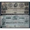 Image 1 : USA; Confederate notes, Mixed denominations, varieties and signatures.  Lot of 2 notes.  F to VF wit