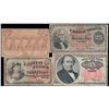Image 2 : USA;  Banknote Lot includes Fractional Currency Lot of 4 different 10¢ & 25¢ issues, VG to Fine grad