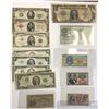 Image 1 : USA; Mixed lot, includes small fractional notes, Military Certificate and more.  Lot of 17 notes.  G