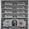 USA;  1935 $1 #B86375808G-809, #P10819170F-171 & 1963 $2 #*00186150A Star Note.  Includes Wide/Narro