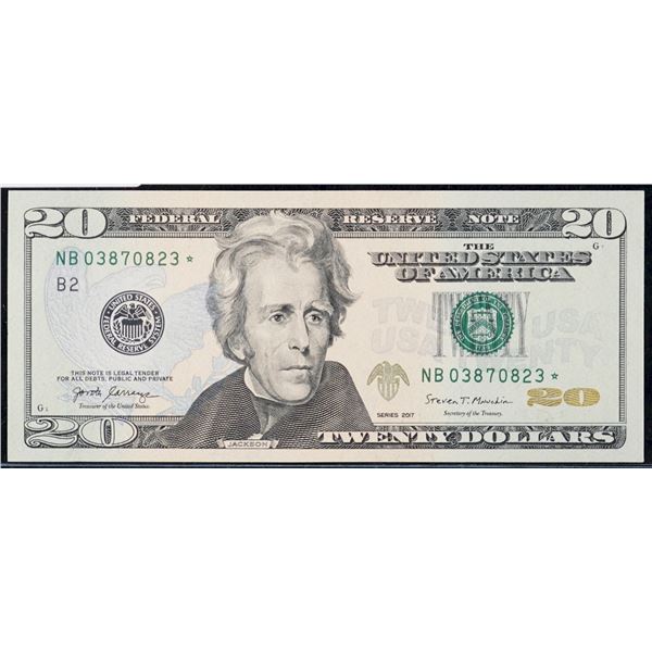 USA 2017 $20 #NB03870823* UNC or better.