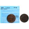 Image 1 : N.S. 1862 1¢ CCCS Fine-12