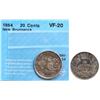 Image 1 : N.B. 1864 20¢ CCCS Very Fine-20