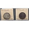 Image 1 : Nfld 1870 50¢, 1873 Both coins ICCS Fine-12