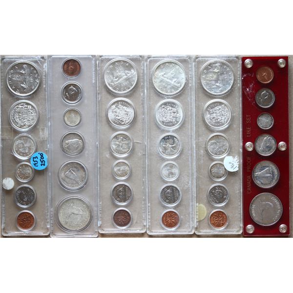 1958 PL Set (2), 1960, 1962, 1967 & Year Sets 1953, 1960(2), 1961, 1962 & 1967.  Lot of 11 sets in r