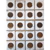 Image 2 : 1859-1919 1¢, lot of 20 coins.  Grades vary from VG to UNC.