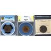 Image 1 : 1882H 1¢ ANACS Choice Mint State-63RB, 1882H PCGS Choice Mint State-62BN & 1882H Obv 1 ICCS Choice M