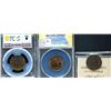 Image 2 : 1882H 1¢ ANACS Choice Mint State-63RB, 1882H PCGS Choice Mint State-62BN & 1882H Obv 1 ICCS Choice M