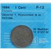 Image 2 : 1884 1¢ Obv 1, Repunched N in Regina CCCS Fine-12.