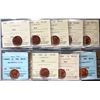 Image 1 : 1959 1¢ to 1965 all graded Gem Mint State-65 to Gem Proof-Like-65 ICCS and CCCS.  Lot of 9 coins.  S