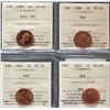 Image 1 : 1964 1¢ Superb Gem Proof-Like-66 UHC, 1966, 1967 & 2000 all Superb Gem Mint State-66RED.  Lot of 4 c