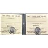 Image 1 : 1950 10¢, and 1951 both ICCS Gem Mint State-65.