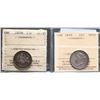 Image 1 : 1883H 25¢, 1899 Both coins ICCS Choice Very Fine-30