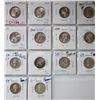 Image 1 : 1937-1961 25¢ All Uncirculated to Proof-Like.  Lot of 14 coins.