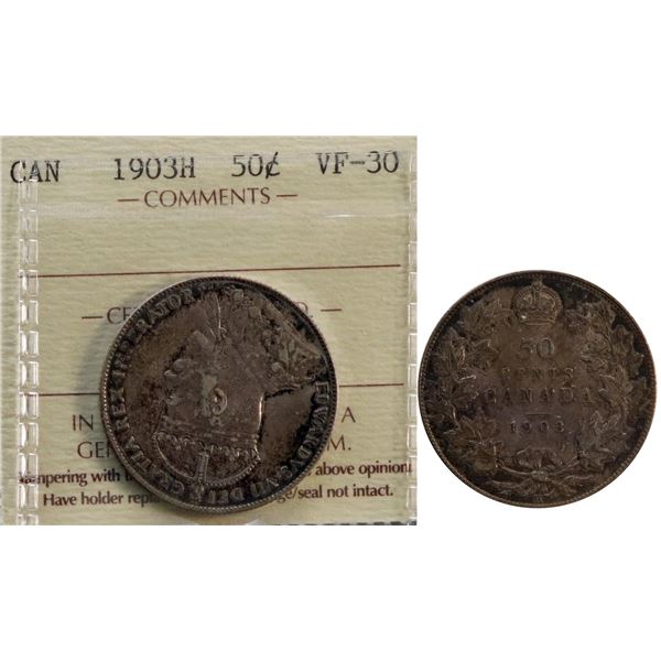 1903H 50¢ ICCS Choice Very Fine-30.