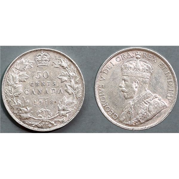 1918 50¢ VF-EF with lots of lustre