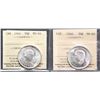 Image 1 : 1940 50¢, 1941 both ICCS Choice Mint State-64.