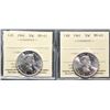 Image 1 : 1961 50¢, 1962 both ICCS Gem Mint State-65.