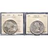 Image 1 : 1935 $1, 1958 both ICCS Gem Mint State-65.