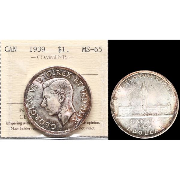 1939 $1 ICCS Gem Mint State-65.