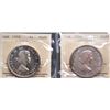 Image 1 : 1958 $1 Cameo & 1959 ICCS Superb Gem Proof-Like-66.  Lot of 2 coins both with attractive light tones