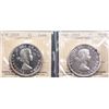 Image 1 : 1958 $1 Cameo & 1959 ICCS Superb Gem Proof-Like-66.  Lot of 2 coins both with attractive light tones